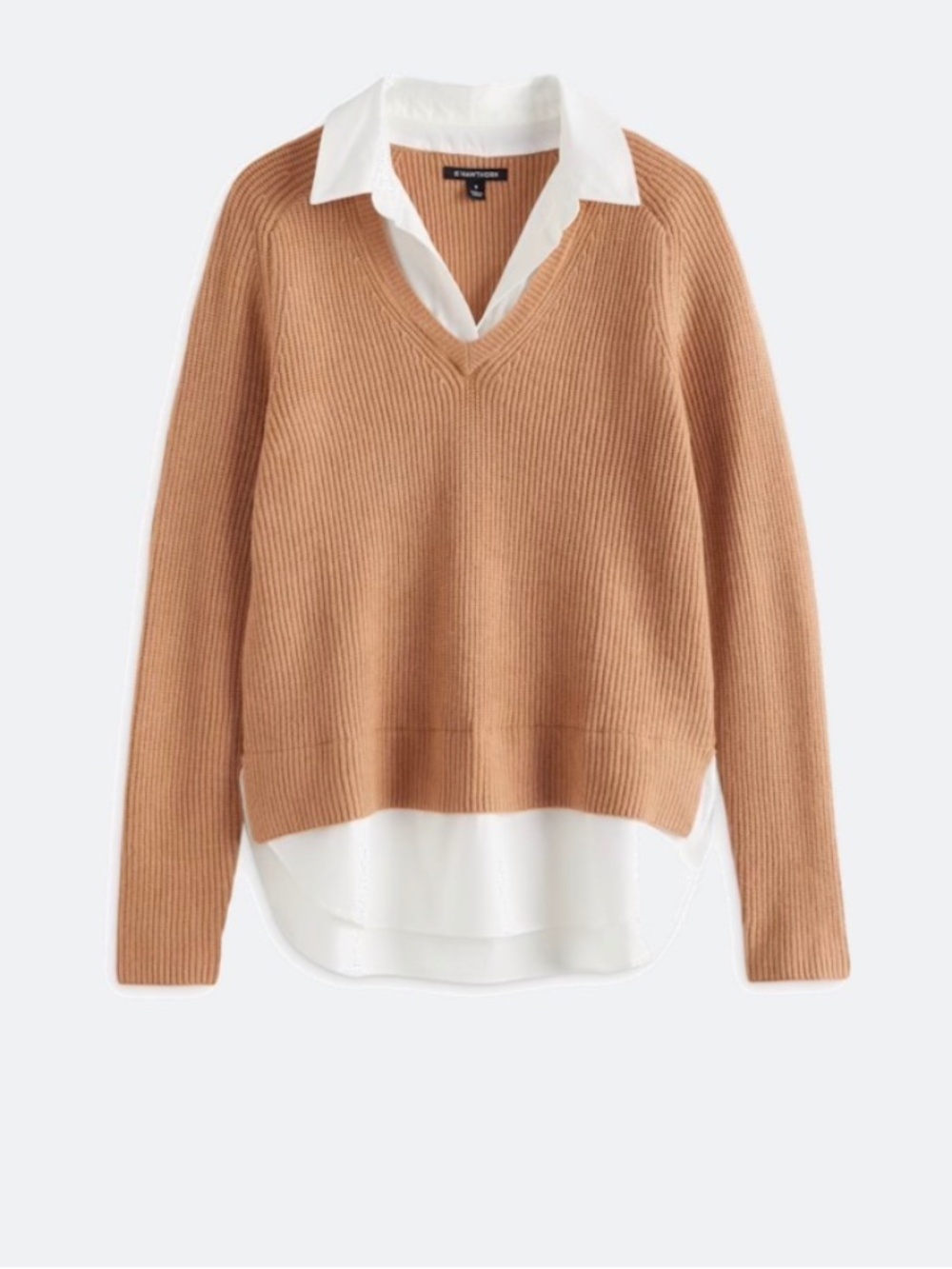 41 Hawthorn - Maze Collared Mixed Media Sweater